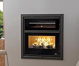 BRICOSOL HORNO DE LEÑA INSERTABLE CON TURBINAS Y CRISTAL SERIGRAFIADO MODELO DENVER VISIÓN