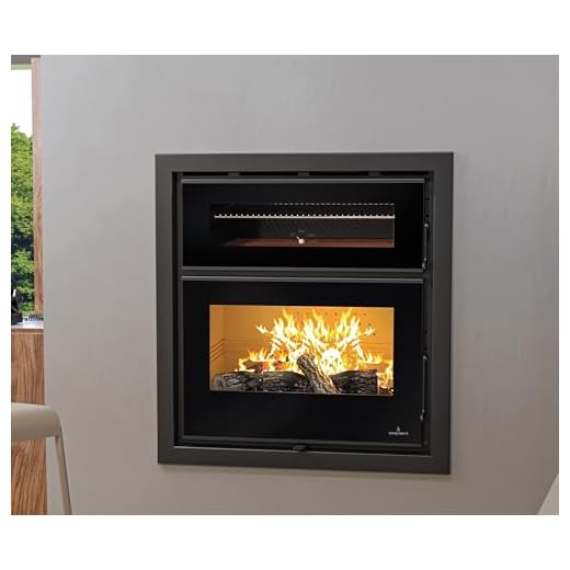 BRICOSOL HORNO DE LEÑA INSERTABLE CON TURBINAS Y CRISTAL SERIGRAFIADO MODELO DENVER VISIÓN