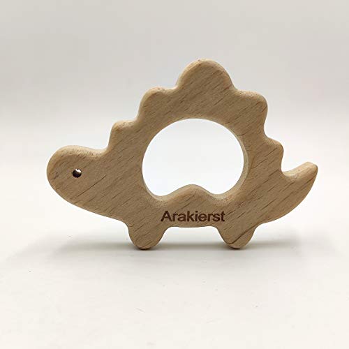 Image of 5pcs Beech Wooden Dinosaur Montessori Toy Natural Handmade Pure Wood Cartoon Animal Toys DIY Party Photography Pendant (Dinosaur 5pcs)