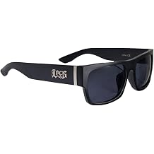 proSPORT Man Woman Unisex Locs Hardcore Sunglasses All Black Gangster Shades Cholo Vintage Street Microfiber