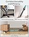 Cordless Vacuum Cleaner, 650W 55KPa 60Mins Vacuum Cleaners for Home, 8-in-1 Stick Vacuum with Charging Dock Station, Powerful Suction, Rechargeable, Versatile for Carpet, Hard Floor, Pet Hair