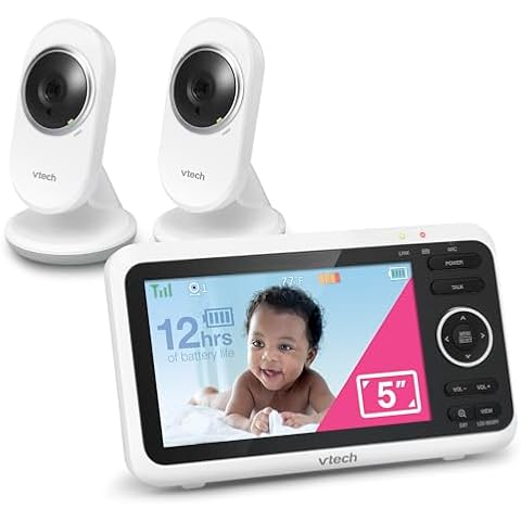 VTech VM350-2 Video Baby Monitor with 5" Screen Cover