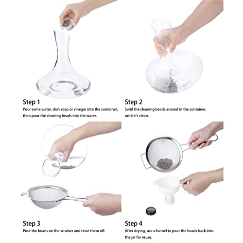 Simtive 1000 PCS Decanter Cleaning Beads, Cleaner for Wine Decanter, Carafe and Vase, 304 Stainless Steel Cleaning balls by Simtive - Image 5