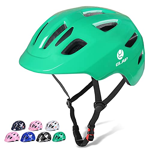 Kids Helmet Toddler Bike Helmet Infant Helmet for Girls Boys Toddler Sports Helmet Adjustable Skateboard Safety Cycling Helmet for Age 18 Months and Older (S-M (20.4''-22'') (3-8 Years), Green)