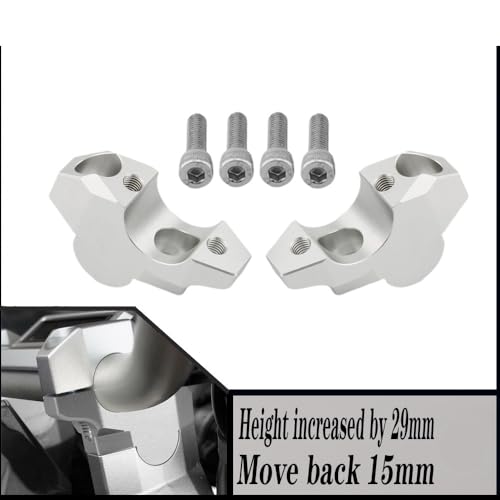 Abrazadera elevadora manillar motocicleta ADV 160 2017-2024 extension retroceso 4