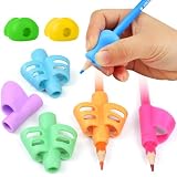 PROPOG 8 Stück Schreibhilfe für Stift, Stifthalter Kinder Hilfe Silikon Schreibhilfe Stifthaltung Ergonomische Stifte für Linkshänder oder Rechtshänder