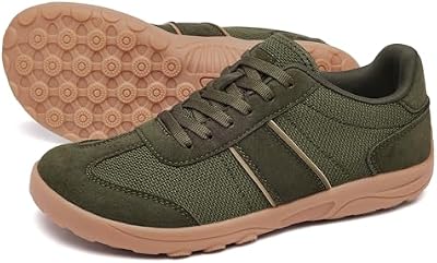 SILENTCARE Men's Wide Barefoot Shoes – Minimalist Zero‑Drop Sneakers with Wide Toe Box, Optimal Trac...