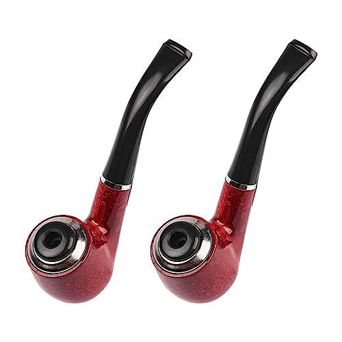 NAUZE 2 Pieces Halloween Pipe Toy Novelty Tobacco Pipe Prop Fancy Dress Costumes Accessory