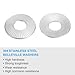 PATIKIL 304 Stainless Steel Flat Washers, 3 Pack M12x32mm Belleville Spring Disc Washer Conical Knurled Metric Gasket for Automotive Industrial Construction