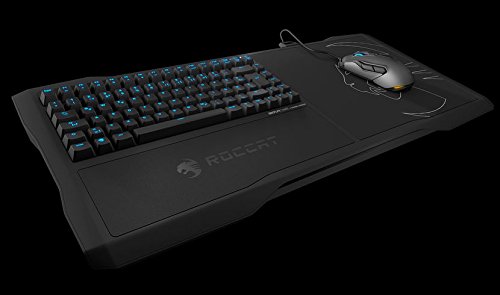 Roccat Sova Gaming Lapboard Usb Keyboard English Layout - For Pc, Xbox One, Ps4, Led Light (Blue), Mechanical Keys, Built-In Mouse Pad, (Part# Roc-12-181) #TOP2