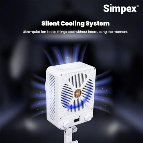 Image of SIMPEX SCL 500W Dual Colour Continuous LED Light with Bowens Mount 2700-6500 Color Temperature, 95 CRI and a Unique Design Fixture Commonly Used in Photography, Videography and Studio Productions