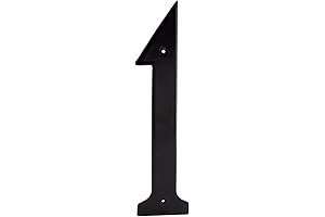 Montague Metal Products Standard Font Individual House Number, 1, 8-Inch