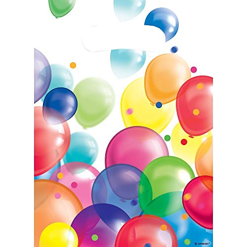 Amscan 9900326 - Partytüten Balloons, 8 Stück, 23 x 17 cm, Mitgebsel, Kindergeburtstag
