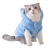 COLOGOペット服 猫用 ふわふわ パーカー コート 猫服 可愛い 冬 厚い 防寒 変身服 ...