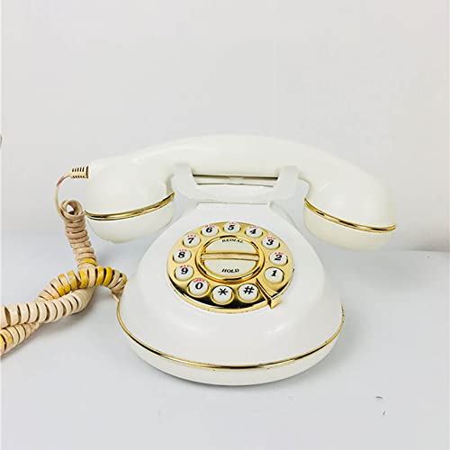 Téléphone rétro pour décorer une vitrine de café vide