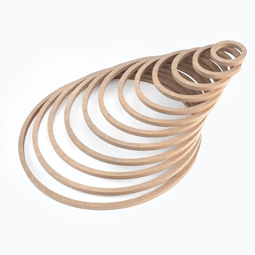 Décoration murale en macramé personnalisée grâce aux cerceaux MDF