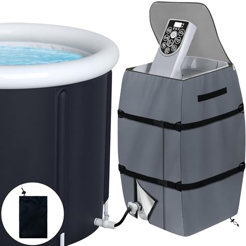 TZEKING Copertura impermeabile, robusta, isolata, antipolvere per pompa idromassaggio e riscaldamento, adatta per molte marche di vasca/piscina