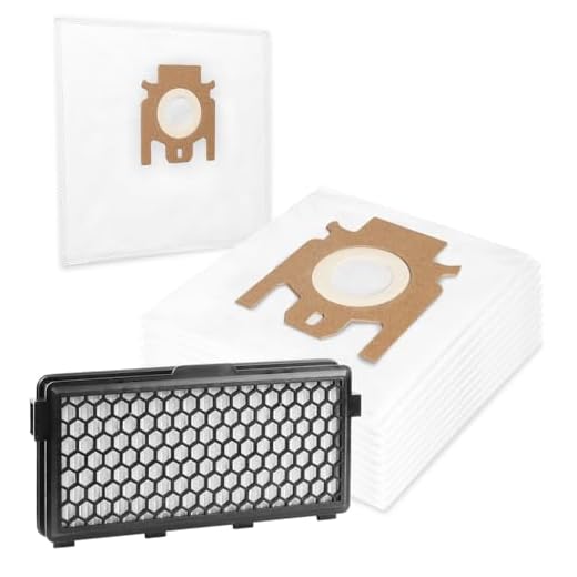 10 Hochwertige Staubsaugerbeutel - Kompatibel zu Miele Cat & Dog 5000 & Filter SF-AH50 - Bestleistung beim Saugen