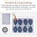 Lanieney 40 Pcs TENS Pads Electrodes, Reusable Long-Lasting Self-Adhesive Non-Irritating Snap for Tens Unit Replacement Patches with Standard 3.5mm Snap-on Connector, Compatible with Belifu, Brilnurse
