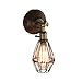 shuxuanltd Luminaire Mural Lampe Murale Chambre Applique Murale Réglable Industrielle Vintage De Cage De Fil en Métal pour La Salle De Bains De Tête De Lit Bronze