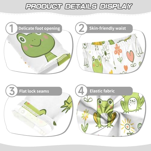 Toddler Girls Leggings Printed Yoga Pants Leggings Cute Frog Line Hand Drawn for Kids3