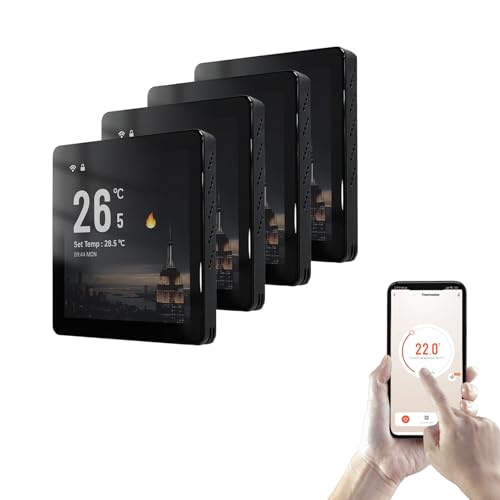 Qiumi Termostato Inteligente para Sistemas de Aire Central VRF/VAR | Control de Aplicaciones Zigbee y Tuya | Se Requiere un Centro Zigbee | Compatible con Daikin