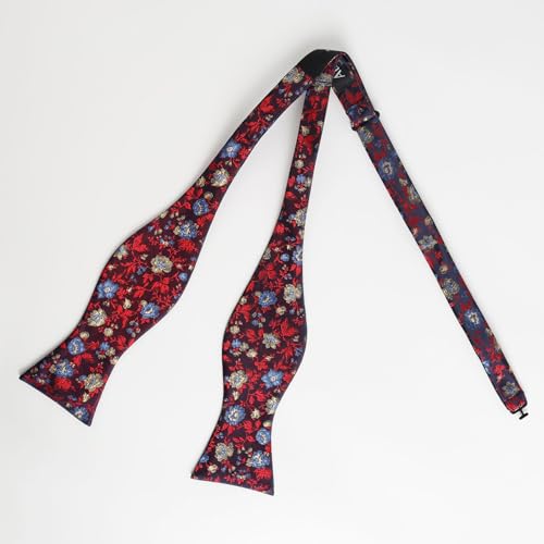 Image of Alizeal Mens 2pcs Floral Pattern Bow Tie Set