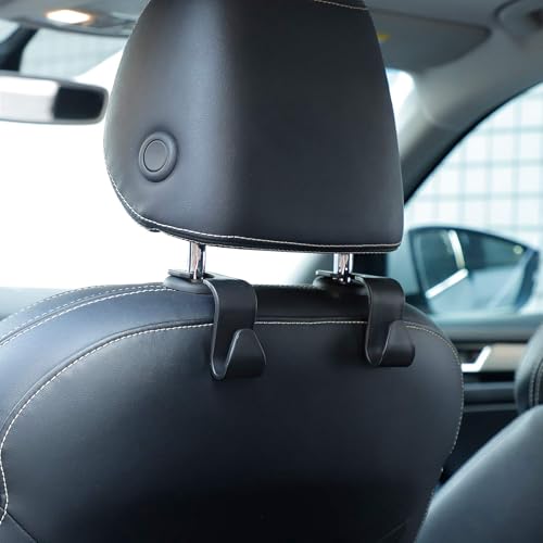 anyuan boy 6 Stück Autositz-Haken, Autohaken Auto-Aufbewahrungshaken, Autositz-Kleiderhaken zum Kopfstützen Auto Haken Aufhängen von Taschen, Handtaschen, Organizer