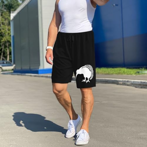 New Zealand Fern Pajama Shorts for Men, Men's Pajama Bottoms, Sleepwear for Summer4