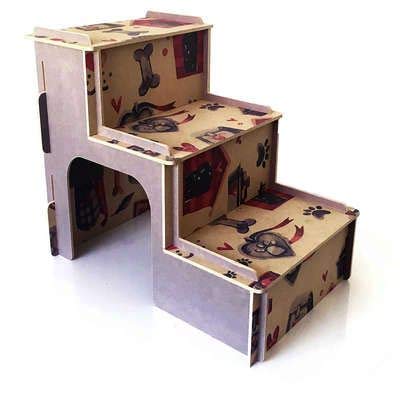 Escada Para Cachorro e Gatos - Roxa