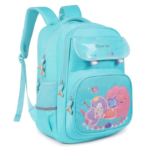 Image of BEAUTY GIRLS BY HOTSHOT MERMAID 1618| SCHOOL BAG|TUTUION BAG|COLLEGE BACKPACK |WATER RESISTANT |KIDS BAG|FOR GIRLS & WOMEN|32 LITERS SCHOOL BAG FOR GIRLS