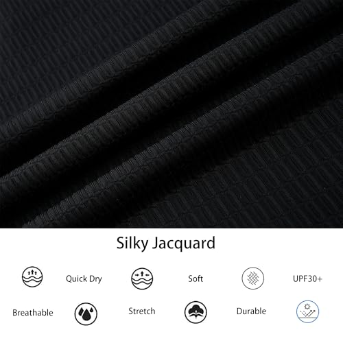 Alex Vando Mens Bubble Jacquard Polo Shirt Super Stretch Short Sleeve Polo Shirts for Men