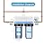 Geekpure 2 Stage Whole House Water Filter System with 10-Inch Blue Housing-1"Port