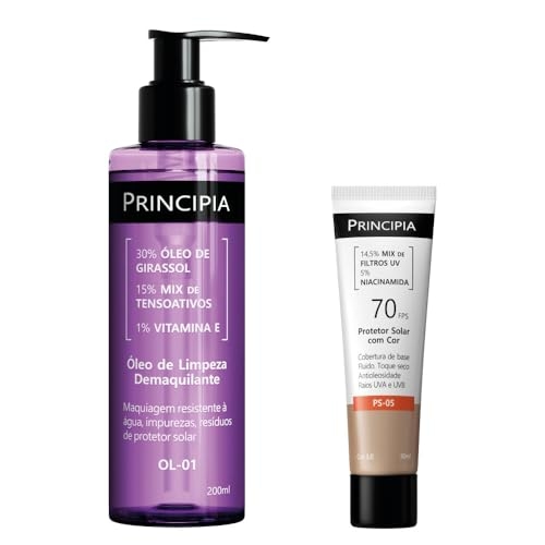 PRINCIPIA, Kit Limpeza Profunda + Proteção Com Cor 3.0