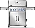 Napoleon Rogue PRO-S 525 Propane Gas Grill with Infrared Side and Rear Burners, Stainless Steel, Durable 6-Burner BBQ