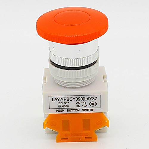 Interrupteur bouton-poussoir champignon 22mm pour commande d'automatisme - 2