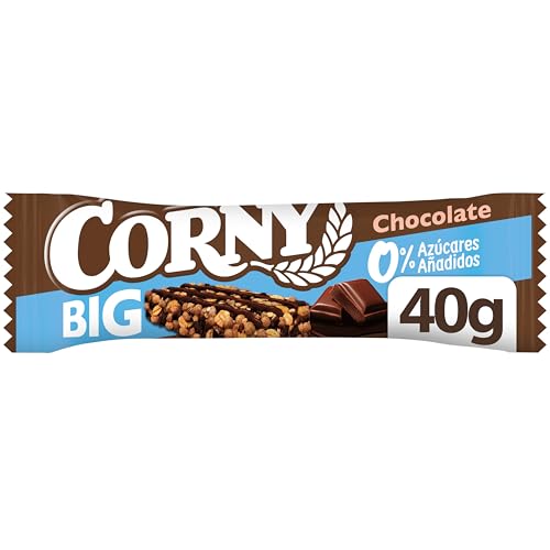 Corny Big, Barrita Sin Azúcares Añadidos Sabor Chocolate, Más Grande, Más Chocolate, Textura Crujiente, 40g