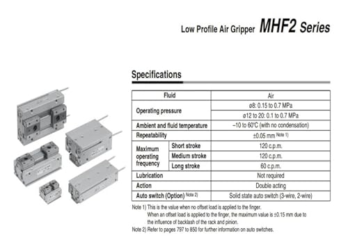 Cylindre linéaire MHF2-12D1 parallèle pour robot de tri - 5
