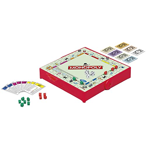 Image of MONOPOLY Board Game for Families and Kids Ages 8 and Up - Classic Fantasy Gameplay, India Edition & Grab & Go Version