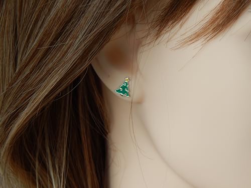 ICYROSE 925 Sterling Silver Christmas Tree Earrings (Nickel Free) 989 (Stud)4