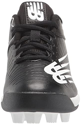 New Balance Boy's 4040 V6 Molded Baseball Shoe, Black/White, 7 Big Kid #TOP1