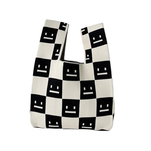 Sac à main en tricot fait main pour femme : cabas de courses bohème