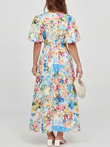 Image of Maxigerui Women's Summer Floral Maxi Dress Spring Wedding Guest Dress 2026