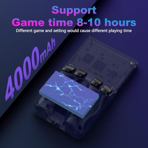 Image of R36MAX Retro Handheld Game Console, 4.0 Inch 720x720 IPS Screen, 64GB Built-in 18,000+ Classic Game, Portable Hand Held Open Source Linux System, 4000mAh Battery Retro Gaming Console(Gray 64GB)