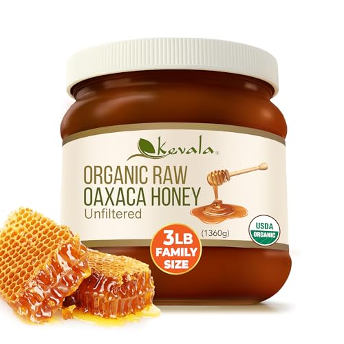Kevala Organic Raw Oaxaca Honey – 3 lb Pure Natural Sweetener