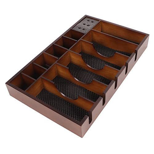 Bandeja organizadora para barbeiro e barbeiro para colecionador de mesa de barbeiro antiderrapante,