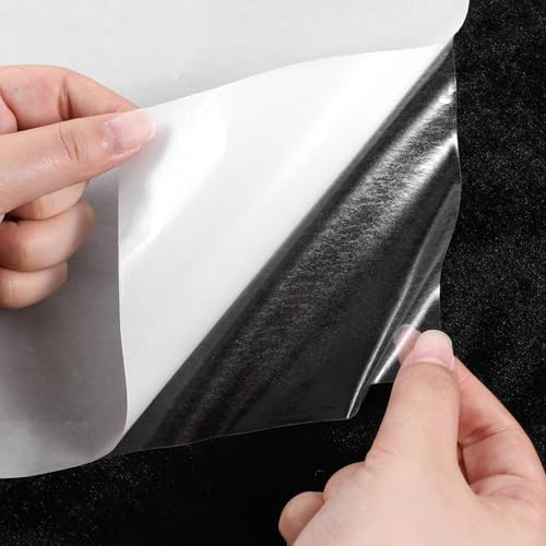 Iron on Adhesive for Patches, 10 PCS Double Sided Iron on Adhesive Sheets, Fusible Interfacing Fabric Patches, Heat Bond No Sew Tape for Clothing, Applique, Crafts, 11 X 9.8 Inch