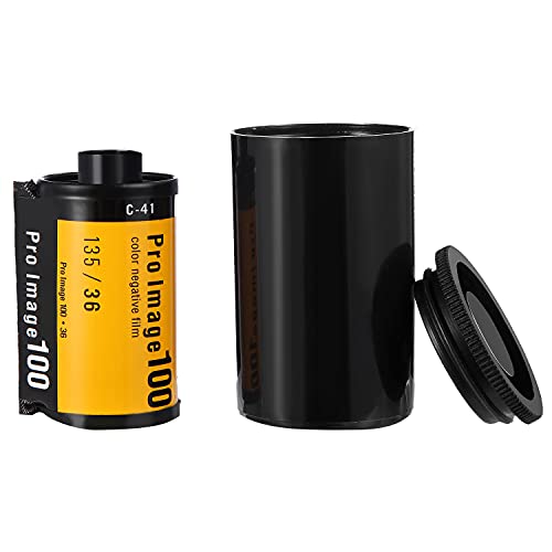 Image of JOVITEC 30 Pieces Plastic Film Canister Holder, 35 mm Empty Camera Reel Containers, Storage Containers Case with Lids for Storing Small Accessories, Film, Keys, Coins, Art Beads(Black)