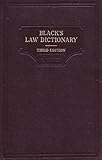 Black's Law Dictionary Third Edition