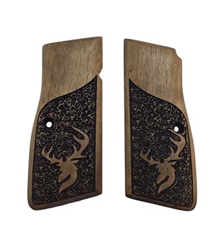 Poignée Browning HP 14 en bois de noyer de prestige sculptée à la main